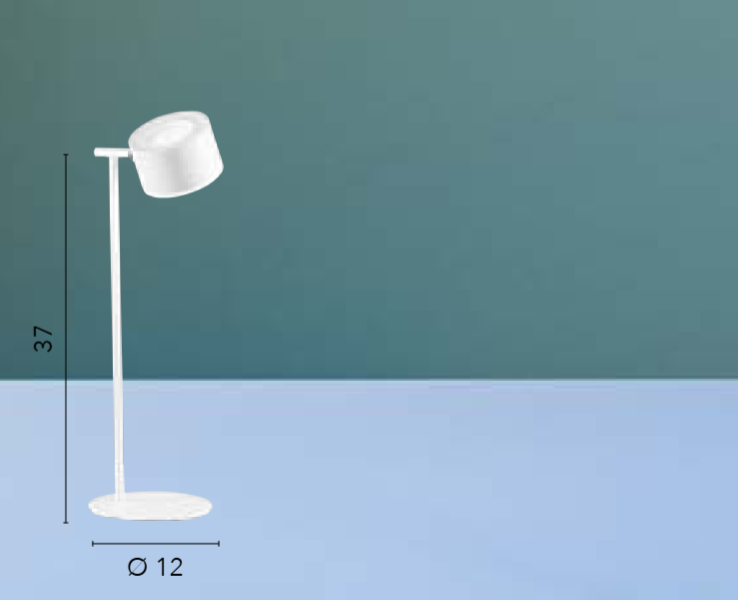 Lume/applique in metallo bianco-nero a batteria touch CCT dimmerabile RGB luce calamitata 4W 186LM TESLA Lume/applique in metallo bianco-nero a batteria touch CCT dimmerabile RGB luce calamitata 4W 186LM TESLA